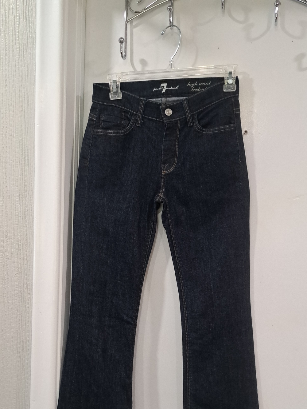 7 For All Mankind High-Rise Dark Blue Women's Jeans